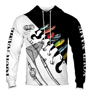 Sudadera con Capucha de Pesca Personalizada, Sudadera con Estampado Completo, Protección Solar UPF 50, Poliéster Transpirable, Ropa para Exteriores para Hombre - Product Image 2