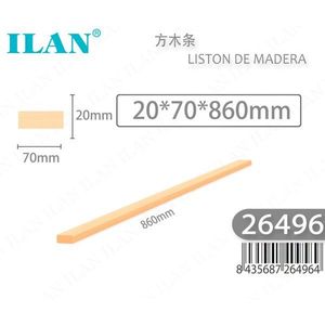 Listello in Legno Ilan 20x70x860mm per Progetti di Falegnameria - Product Image 2