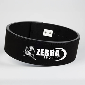 Cinturón de Levantamiento de Pesas de Cuero Negro de 13 mm de Alta Resistencia con Hebilla de Acero Inoxidable, Logotipo Personalizado OEM, Gran Venta - Product Image 2