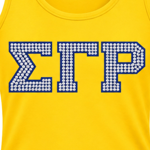 Débardeur personnalisé Sigma Gamma Rho pour femme, T-shirt sans manches avec lettres grecques, Vêtement de sport décontracté et tendance - Product Image 6