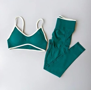 Ensemble de yoga sans couture pour femme, leggings de sport taille haute et soutien-gorge de sport dos nageur, séchage rapide, ensemble fitness 2 pièces pour femme - Product Image 6