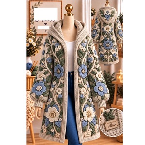 Pulls 100% acrylique ou coton, calibre 12, pour femmes, très tendance, style décontracté, pour la saison hivernale, fournisseur du Bangladesh. - Product Image 6