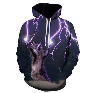 Sudaderas con Capucha Personalizadas con Logotipo, Sudaderas con Capucha de Forro Polar, Impermeables, Resistentes al Viento, Sublimadas, de Poliéster/Algodón, Unisex para Hombre - Product Image 1