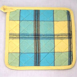 Fabricant indien de dessous-de-plat en toile 100% coton recyclé, de bonne qualité, très vendus, à motif à carreaux teint en fil - Product Image 2