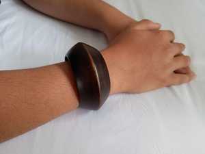 Premium Wooden <b>Bangles</b> for Handmade Jewelry Lovers Rustic Look by Tradebyd - Product Image 1