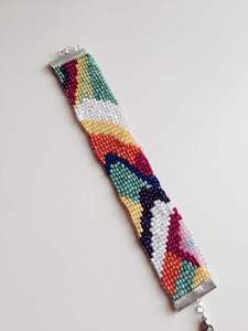 Pulseras Elegantes de Cuentas de Semillas, Hechas a Mano, Joyería con Cuentas, Pulseras Únicas, Hechas Completamente a Mano con Cuentas de Semillas Reales - Product Image 5