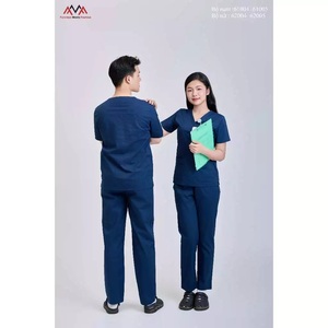 Conjunto de Uniformes Médicos Unisex FMF de Origen Vietnamita, Tejido de Poliéster/Rayón, Detección de Agujas, Fusión sin Costuras - Product Image 6