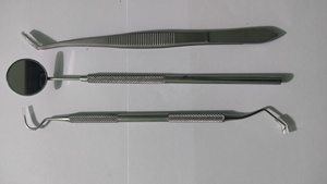 Juego de 3 Herramientas de Diagnóstico Dental, Kit de Examen Dental Básico, 3 Piezas de Instrumentos Quirúrgicos Dentales Básicos con Empuñadura Manual - Product Image 4