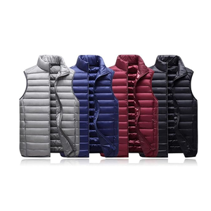 Wholesale Men’s <b>Winter</b> Fashion Vest Sleeveless Waterproof Waistcoat Anti-Static <b>Thick</b> Puffer Jacket <b>Coat</b> Streetwear Outerwear - Product Image 4