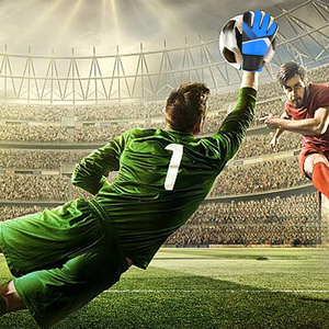Lightweight Unisex Full Finger Thick Palm Leather Football Goalkeeper Gloves <b>Hook</b> Loop Closure For Club Training - Product Image 6