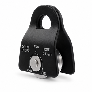 Lightweight Anodized Aluminum Alloy Mobile Side Prusik <b>Pulley</b> CE Certified OEM Available HM Brand 25kN Breaking Strength 13mm - Product Image 2