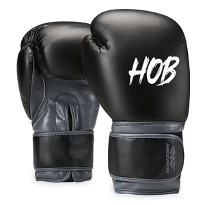 Guantes de Boxeo Negros de Alta Calidad con Logotipo Personalizado, Cuero Vacuno Genuino, Cierre de Gancho y Bucle Antideslizante, Guantes de Artes Marciales - Product Image 3