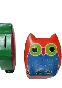 Cartera de Cuero Hecha a Mano con Forma de Animal y Patrón Cuadrado, Temática Artificial, Souvenir de Delhi, Modelo Lowellcraft - Product Image 6