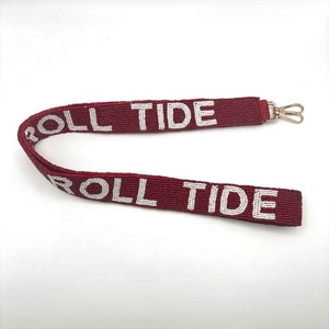 สายกระเป๋าถือสไตล์สปอร์ตแบบมีลูกปัด ยี่ห้อ Fork-Em-Devils ทำจากผ้าฝ้าย งานแฮนด์เมด เหมาะสำหรับตกแต่งเอง - Product Image 6