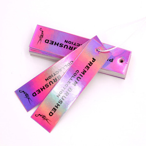 Etiqueta Colgante de Cartón Plateado Personalizada OEM 2026, Etiqueta Colgante Colorida Morada - Product Image 3