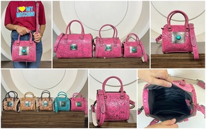 Nueva Bolsa de Viaje de Cuero Genuino de Vaca Hecha a Mano al por Mayor de Fábrica, Estilo Pequeño y Rápido, con Diseño de Concho Turquesa, Tipo Bandolera/Duffel - Product Image 3