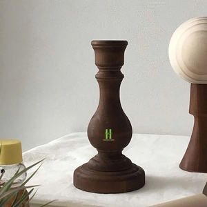 Candelabros de estilo bohemio para centros de mesa de boda, decoraciones de mesa, portavelas de madera, diseño personalizado de fábrica en Vietnam. - Product Image 4