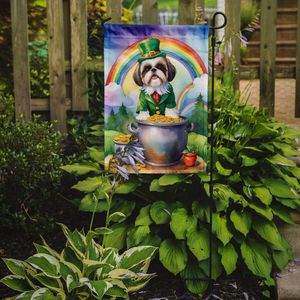 Shih Tzu St Patrick's Day Garden Flag Multicolor Buzón Decorativo Patio Banner para Patio Obra de arte y camas de flores Tamaño pequeño - Product Image 2