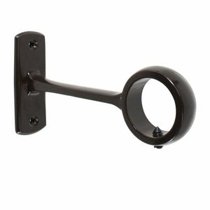 Metal Curtain <b>Rod</b> Bracket Wall Mounted Loop Design Window Hardware <b>Holder</b> With Screw For Wholesale Drapery <b>Rod</b> Support Accessory - Product Image 1