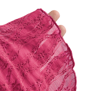 Women's <b>Pink</b> Lace <b>Cami</b> <b>Top</b> Bow Front Wide Straps Sleeveless Spandex/Nylon Casual Summer Party Wear Fitted - Product Image 5