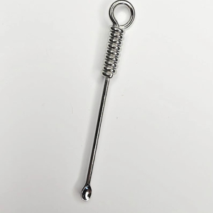 Stainless Steel Shilajit <b>Spoon</b> Ayurvedic Resin Scoop Metal <b>Measuring</b> Tool with Loop Handle for Daily Shilajit Use - Product Image 1