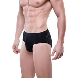 กางเกงในชายแฟชั่นขายดี ผ้าฝ้าย บ็อกเซอร์ กางเกงในชายสั่งทำพิเศษ เอวต่ำ ระบายอากาศได้ดี บ็อกเซอร์ตาข่าย - Product Image 5