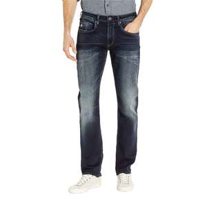 Jean en denim pour homme, délavé, respirant, déchiré, décontracté, personnalisé, imprimé, été, coton, élasthanne, avec motif - Product Image 2