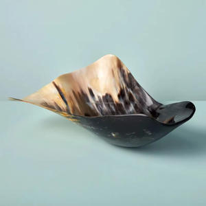 Best Quality Buffalo Horn <b>Bowl</b> <b>Deep</b> Handmade Natural Horn Color Nautical Style Animal Decor Polished Kitchenware Home Decoration - Product Image 1