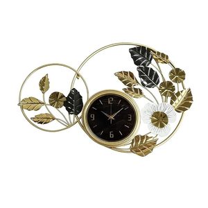Relojes de pared de metal con diseño floral, modernos y versátiles, ideales para hogares, cafeterías, estudios y lugares de trabajo. - Product Image 5