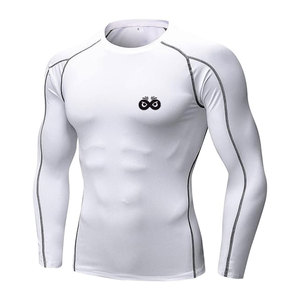 Chemises de compression pour hommes, prix d'usine, légères, séchage rapide, logo personnalisé imprimé, vente en ligne - Product Image 1