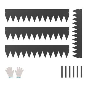 40 X 8 Bordi per Giardino in Acciaio Resistente alla Ruggine, Metallo Pieghevole per Paesaggistica, 4 Confezioni per Bordi di Prati e Giardini - Product Image 1