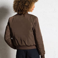 Veste bomber pour femme à manches longues avec fermeture éclair, respirante, décontractée, légère, fabrication directe d'usine