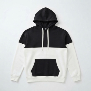 Sudadera con capucha de diseño personalizado, estilo casual urbano, con bloques de color, 300 GSM, con bolsillo canguro para hombre - Product Image 2