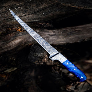 Couteaux à filet en acier Damas de style moderne, performance culinaire, lame de précision, outil pour fruits de mer - Product Image 6