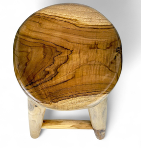 Silla Alta de Madera de Teca de Grado Comercial al por Mayor con Asiento de Cuero para Hotel, Restaurante, Cafetería, Fabricante de Muebles de Bar - Product Image 5