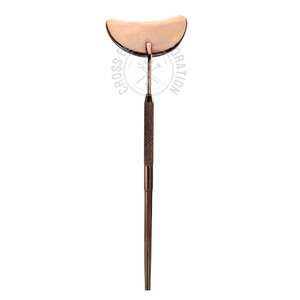 Espejo Compacto Desmontable con Forma de Luna para Pestañas, Espejo para Pestañas Ligero y Antideslizante Personalizado para Artistas Profesionales de Pestañas - Product Image 1