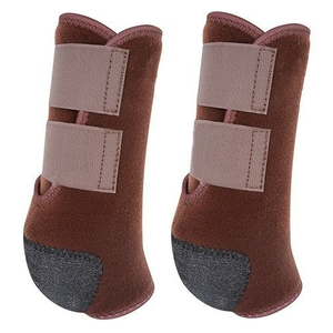 Equestrian Supplies Luxury Premium Quality Horse Leg Protector <b>Boots</b> Bonded Leather Cotton Tendon Ankle Protection Racing - Product Image 4