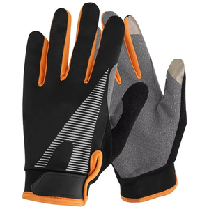 Gants de cyclisme personnalisés à doigts entiers avec support de paume absorbant les chocs et tissu respirant - Product Image 1