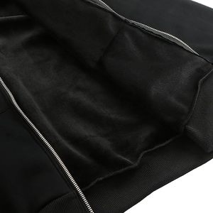 Sudadera con capucha tipo balaclava para hombre, de invierno, doble capa, con cremallera, forro polar, estilo hip-hop - Product Image 5