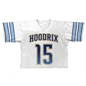 Camiseta de Lacrosse Hoodrix Personalizada con Sublimación, 100% Poliéster, Cuello en V, Manga Corta, Malla Transpirable, Ajuste Cómodo - Product Image 1