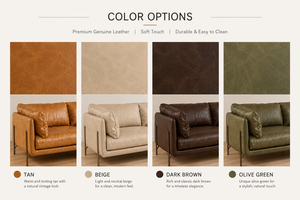Luxury Genuine Leather Sofa Modern 3 Seat <b>Couch</b> <b>for</b> Living Room Apartment Hotel Lounge Furniture Contemporary Leather Sofa - Product Image 5