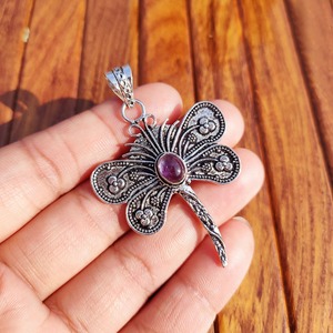 Colgante de Mariposa de Amatista a Granel, Hecho a Mano, con Piedras Preciosas, Fabricante de Colgantes para Equilibrio Emocional, Vibraciones Positivas, Regalo para Mujeres - Product Image 5