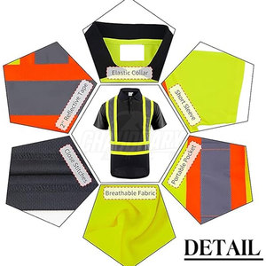 Polo de sécurité homme de haute qualité, nouveau style 2026, fabriqué au Pakistan, à prix bas - Product Image 5