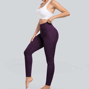 Purple Color Plus Size Legging <b>For</b> Women's Breathable Skin Friendly Cotton Bamboo Fiber <b>Material</b> Long Lasting Wear Leggings - Product Image 3