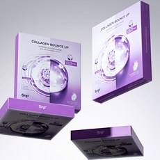 Masque facial en hydrogel aux peptides SNP Bounce up Hyperactive Gel pour une élasticité, une hydratation et un éclat - 4 feuilles (lot de 2) en promotion ! - Product Image 1