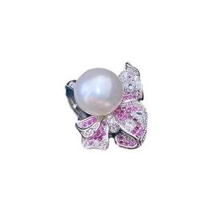 Women's S925 <b>Silver</b> Spoon <b>Earrings</b> High Heels Freshwater 7-11mm Round Strong Light Fine Flaws <b>Pearl</b> Crystal <b>Earrings</b> Wholesale - Product Image 5
