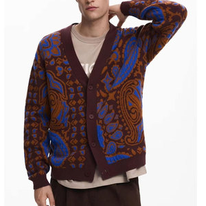Perfectionists <b>Men's</b> Four Seasons Work Uniform Casual Turtleneck Wool Anti-Wrinkle Anti-Pilling Quick Dry Breathable <b>Cardigan</b> - Product Image 3