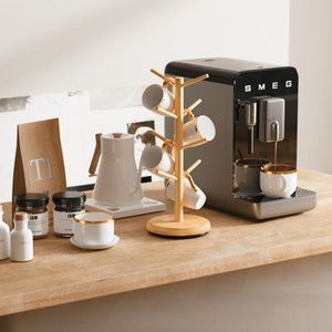 High Quality Wooden Bamboo Mug Holder Eco Friendly Cup Display <b>Rack</b> <b>Kitchen</b> Organizer Wholesale Vietnam Supplier - Product Image 1