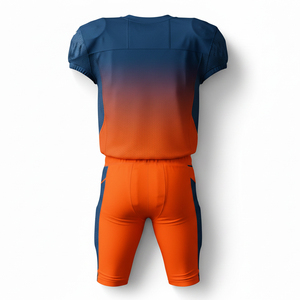 Uniforme de football américain personnalisé par sublimation, vêtements de sport d'équipe haute performance, maillot de jeu en mesh durable, ensemble d'entraînement - Product Image 4
