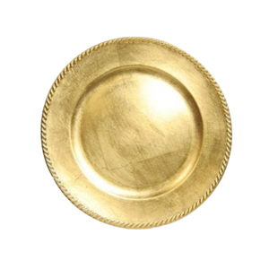 Assiettes rondes dorées modernes avec bord côtelé pour la décoration de table de mariage et la vaisselle de luxe pour événements et fêtes, vente en gros - Product Image 6